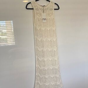 Zara Crochet Midi Dress